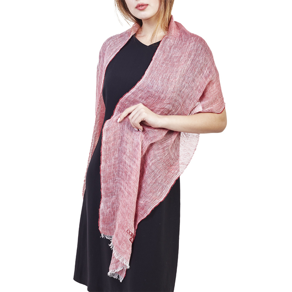 Corneliani Scarf Women size 190 Crimson